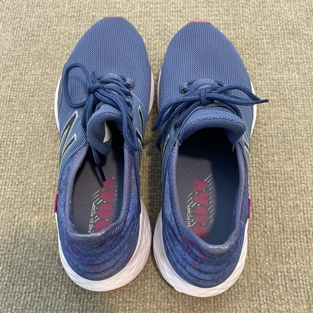 New Balance Fresh Foam Roav Shoes Womens Size 10 Blue Mesh Cushioned WROAVP1